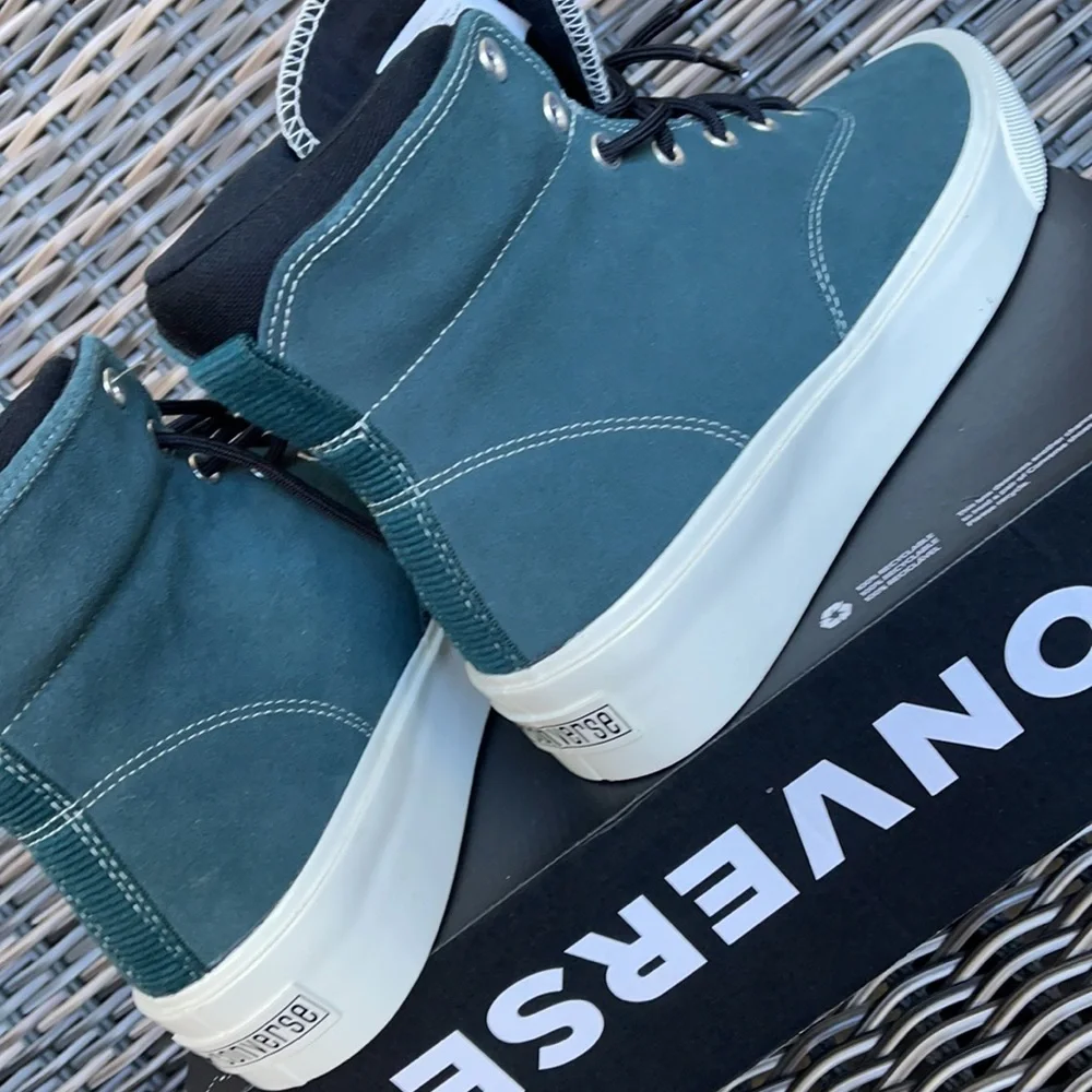 Converse Skid Grip Hi Succulent Green/Black/Egret MEN`S - Picture 15 of 16